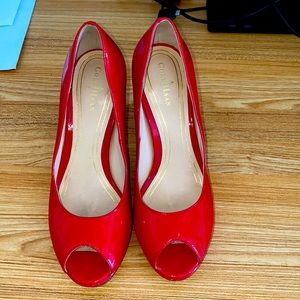 Cole Haan x Nike Air red prep toe heels
